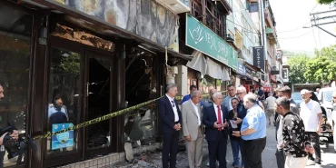 Başkan Mustafa Bozbey’den yangında zarar gören bölgelere ziyaret